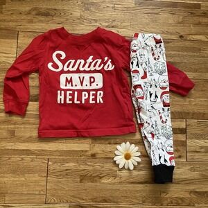 Carter's Santa's MVP Helper Pajamas Size 18 Mo